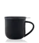 Porcelánový hrnek na čaj Minima Eva s nerezovým filtrem, 0,38 l, tmavě modrý