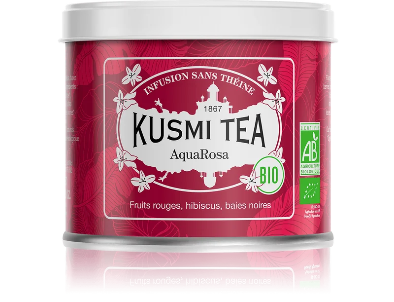Kusmi Tea Organic Aqua Rosa sypaný čaj v plechovce 100g 