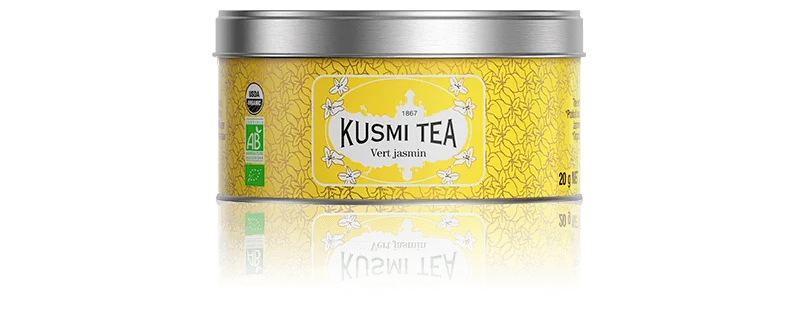 Sypaný zelený čaj Green Jasmine Bio, kovová dóza 25 g