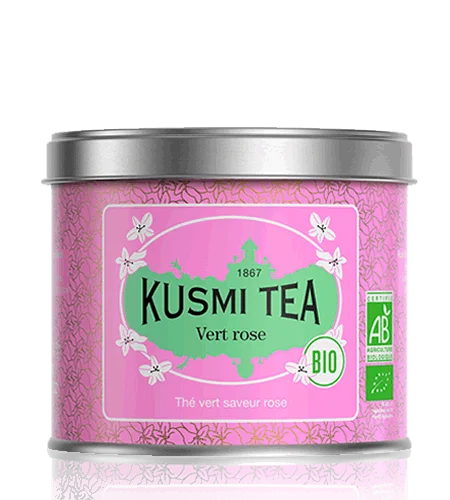 Sypaný zelený čaj Green Rose Bio, kovová dóza 100 g