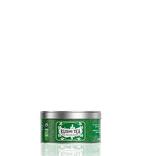 Sypaný zelený čaj Spearmint green tea Bio, kovová dóza 25 g