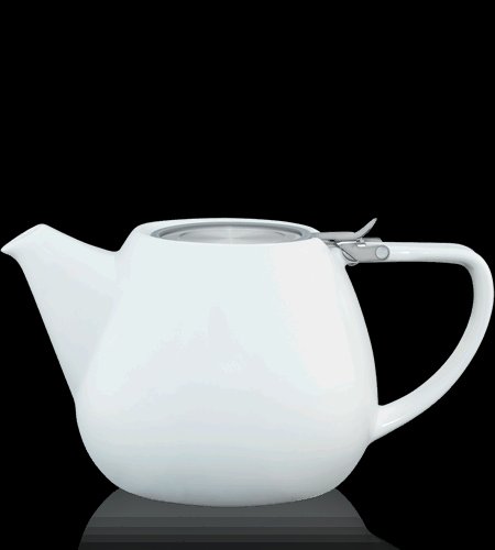 Keramická čajová konvice T.Totem s filtrem, 1,1 l, bílá