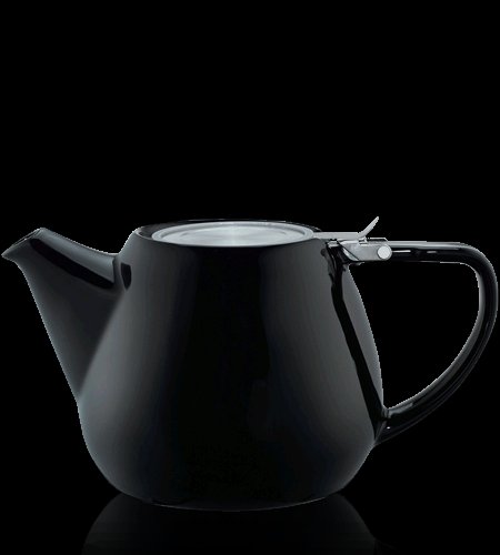 Keramická čajová konvice T.Totem s filtrem, 1,1 l, černá