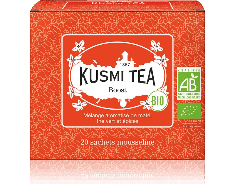 Porcovaný bylinný čaj Boost Bio, 20 sáčků