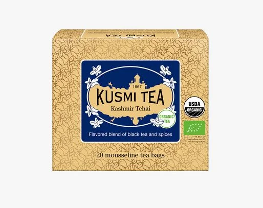 Porcovaný zelený čaj Kashmir Tchai Bio, 20 sáčků
