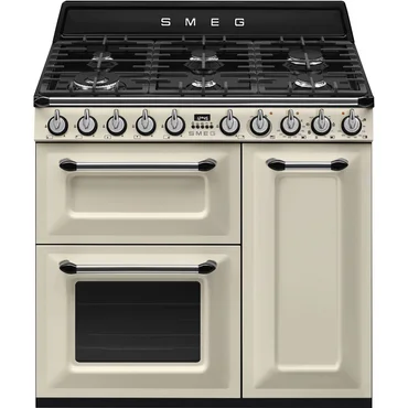 Smeg Varné centrum TR93, 90 x 60 cm, plynová varná deska, 3 trouby, objem 61/62 l