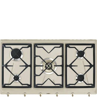 Smeg Plynová varná deska s 5 varnými zónami, 90 cm, SRV896