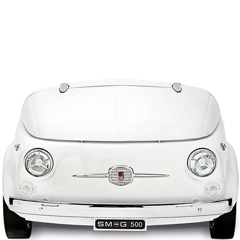 Chladicí vitrína-minibar Fiat 500 Retro, 87x128 cm, kapacita 109 l, bílá