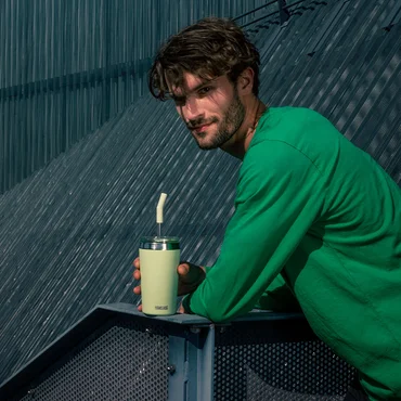 Sigg Nerezový termohrnek Helia Milky Green, 0,45 l