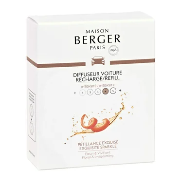 Maison Berger Paris Keramická náplň vůně do auta Inzenzivní třpyt, 2 ks