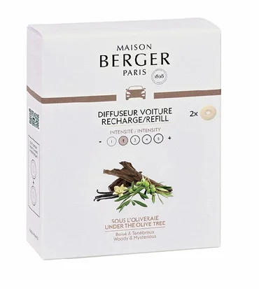 Maison Berger Paris Keramická náplň vůně do auta Pod olivovníky, 2 ks