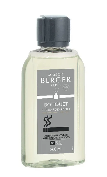 Maison Berger Paris Náplň do Difuzéru Proti zápachu tabáku – Dřevitá vůně, 200 ml
