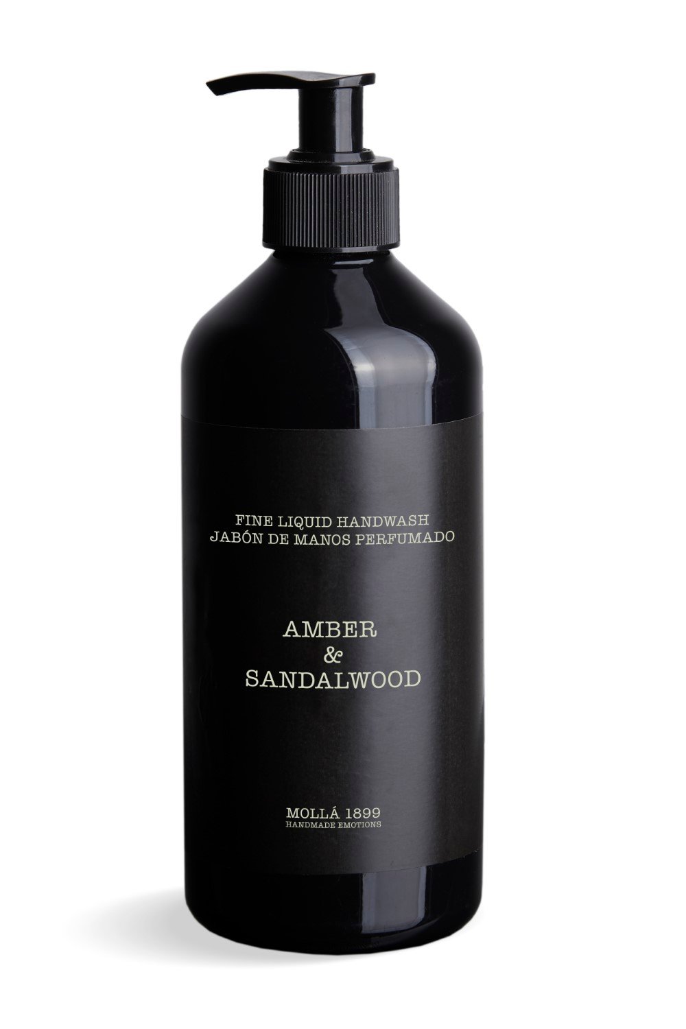 Parfemované tekuté mýdlo Amber & Sandalwood, 500 ml, černá