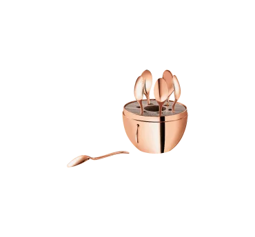 Christofle Sada postříbřených kávových lžiček Mood, 6 ks, rose gold