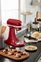 Kuchyňský robot Artisan KSM125 s mlýnkem a příslušenstvím na cookies, královská červená