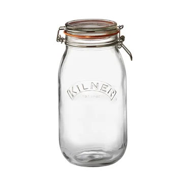 Kilner Kulatá zavařovací sklenice s klipem, 2,0 l