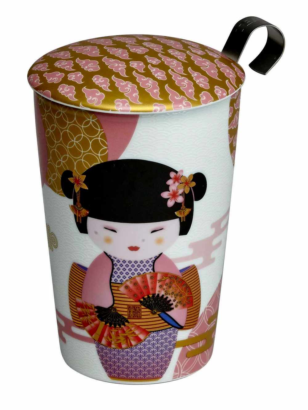 Dvoustěnný hrnek Eigenart Little Geisha, 250 ml, růžová 