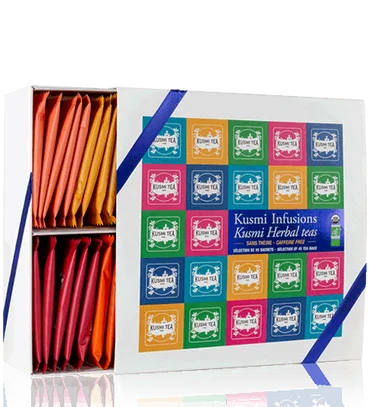 Kusmi Tea Dárková sada Kusmi Herbal teas, 45 mušelínových sáčků