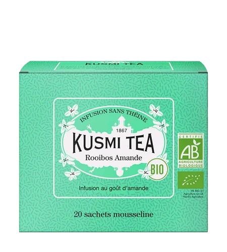 Porcovaný bylinný čaj Mandlový Rooibos Bio, 20 sáčků