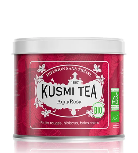 Sypaný ovocný čaj Aqua Rosa Bio, kovová dóza 100 g