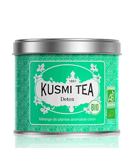 Sypaný bylinný čaj Detox Bio, kovová dóza 100 g