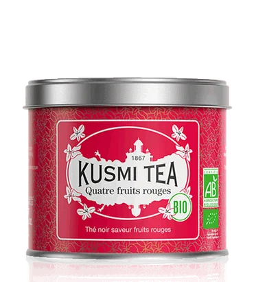 Kusmi Tea Černý čaj Four Red Fruits Bio