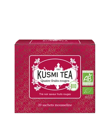 Kusmi Tea Černý čaj Four Red Fruits Bio