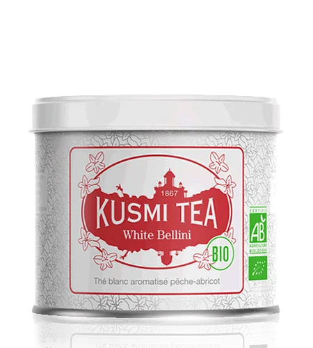 Sypaný bílý čaj White Bellini Bio, kovová dóza 90 g