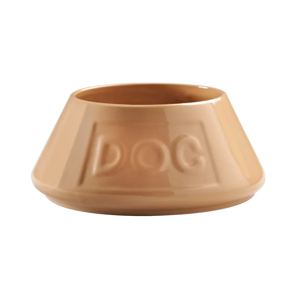 Miska pro psy Original Non Tip, nápis Dog, 1,6 l, béžová