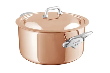Mauviel M´6S měděný hrnec na indukci s poklicí, 24 cm / 5,8 l