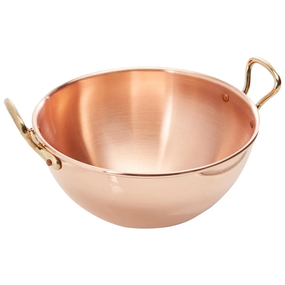Měděná mísa na šlehání s bronzovými uchy, M’Passion, Ø 30 cm / 7,1 l