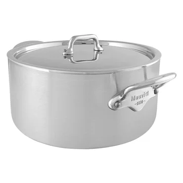 Mauviel Nerezový kastrol s nerezovou poklicí M’Urban 3, Ø 24 cm / 1,8 l