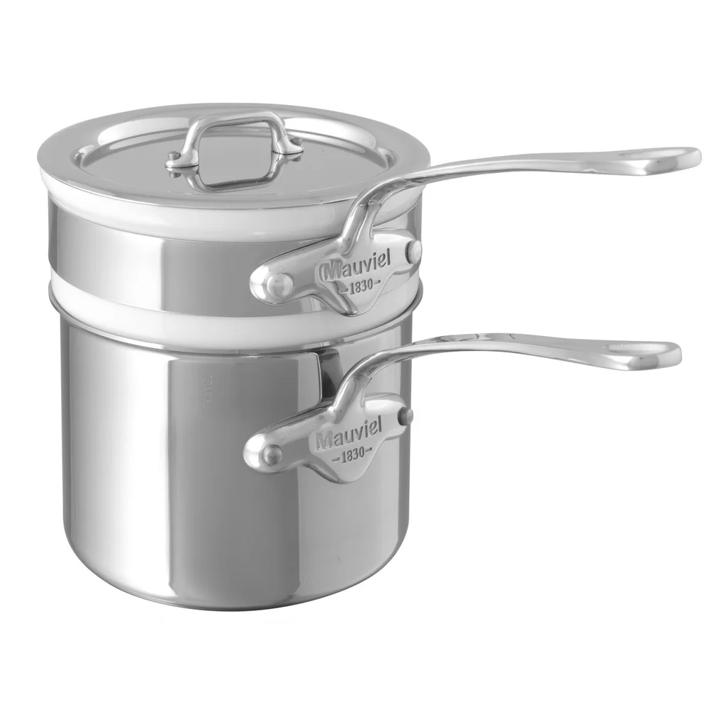 Vysoký rendlík s vložkou na vodní lázeň a pokličkou M’Cook, Ø 14 cm / 1,7 l