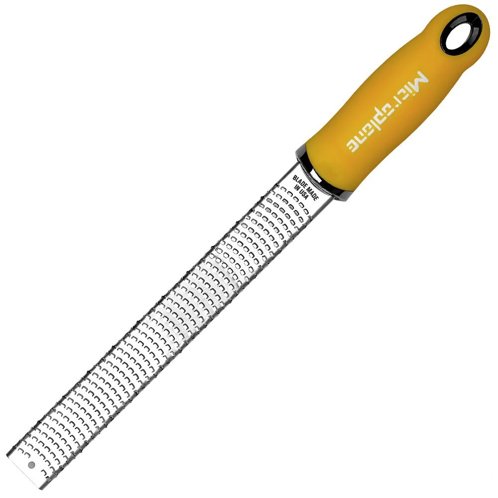 Nerezové struhadlo Premium Classic Zester, hořčicová