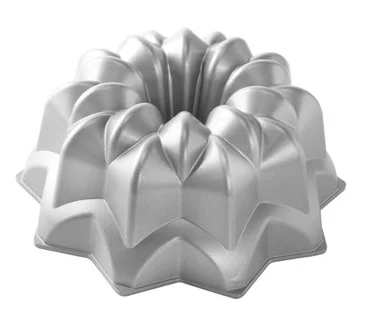 Nordic Ware Forma na bábovku Vintage star, 2,4 l, stříbrná