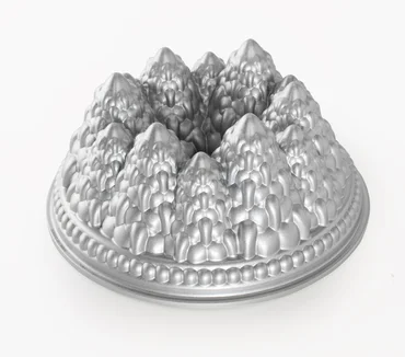 Nordic Ware Forma na bábovku Les, stříbrná, 2l