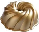 Nordic Ware Forma na bábovku Swirl, zlatá, 2,4 l