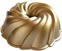 Forma na bábovku Swirl, zlatá, 2,4 l