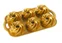 Forma na mini bábovky Heritage, 6 formiček, zlatá, 950 ml