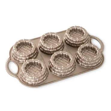 Nordic Ware Forma na košíčky, 6 ks, karamelová, 700 ml