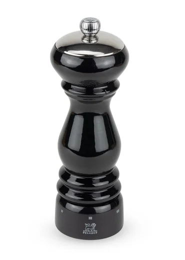Peugeot Mlýnek na sůl Paris Icon, černý lak, 18 cm