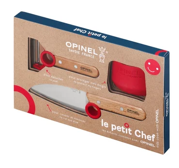 Opinel Dětská kuchařská sada le petit Chef, červená
