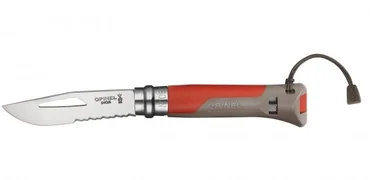 Opinel VRI N°08 Outdoor Earth Inox, červená
