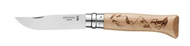 Opinel Zavírací nůž N°08, Gravure Sport Rando, 8,5 cm