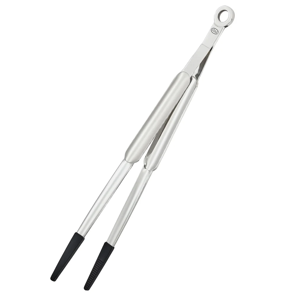 Kuchařská silikonová pinzeta na obracení, 32 cm