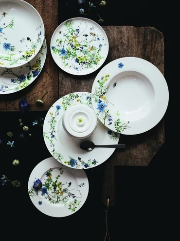 Rosenthal Fleurs des Alpes Servírovací talíř s okrajem, 33 cm
