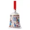 Vánoční porcelánový zvonek, Vánoční pečení, 12 cm, limitovaná edice