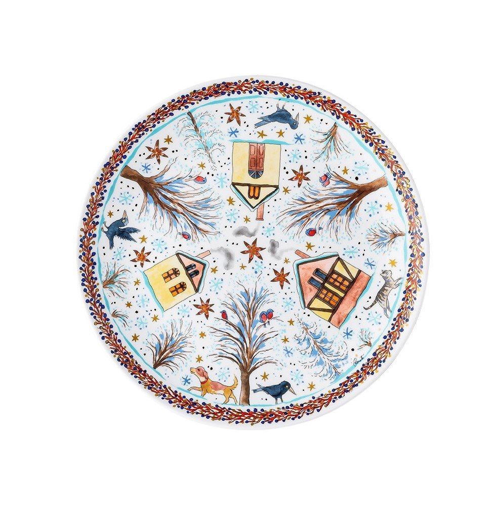 Vánoční talíř na cukroví, Vánoční pečení II, Ø 22 cm
