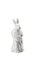 Velikonoční figurka paní Zajícová s nůší, Easter Bunny Friends, 13,5 cm, malovaná