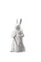 Velikonoční figurka paní Zajícová s nůší, Easter Bunny Friends, 13,5 cm, malovaná